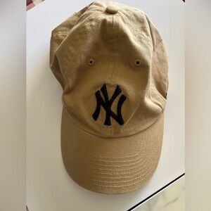 NY Yankees Dad Baseball Cap Beige/Tan - NEW - One Size